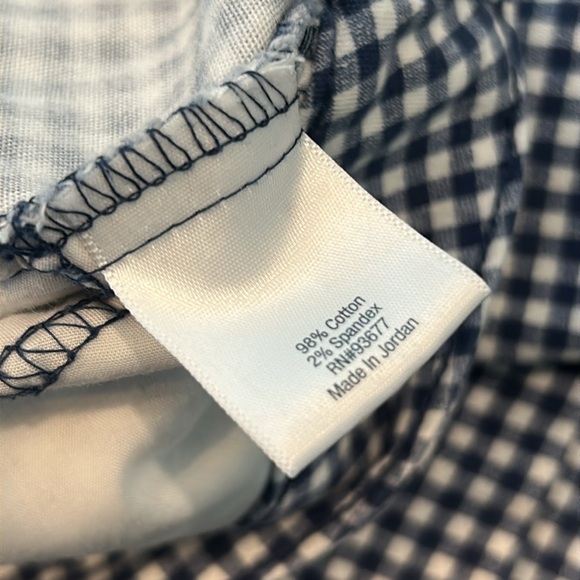 St John’s Bay Bermuda Shorts Gingham Pattern Blue & White Size 18W Excellent - Picture 6 of 11